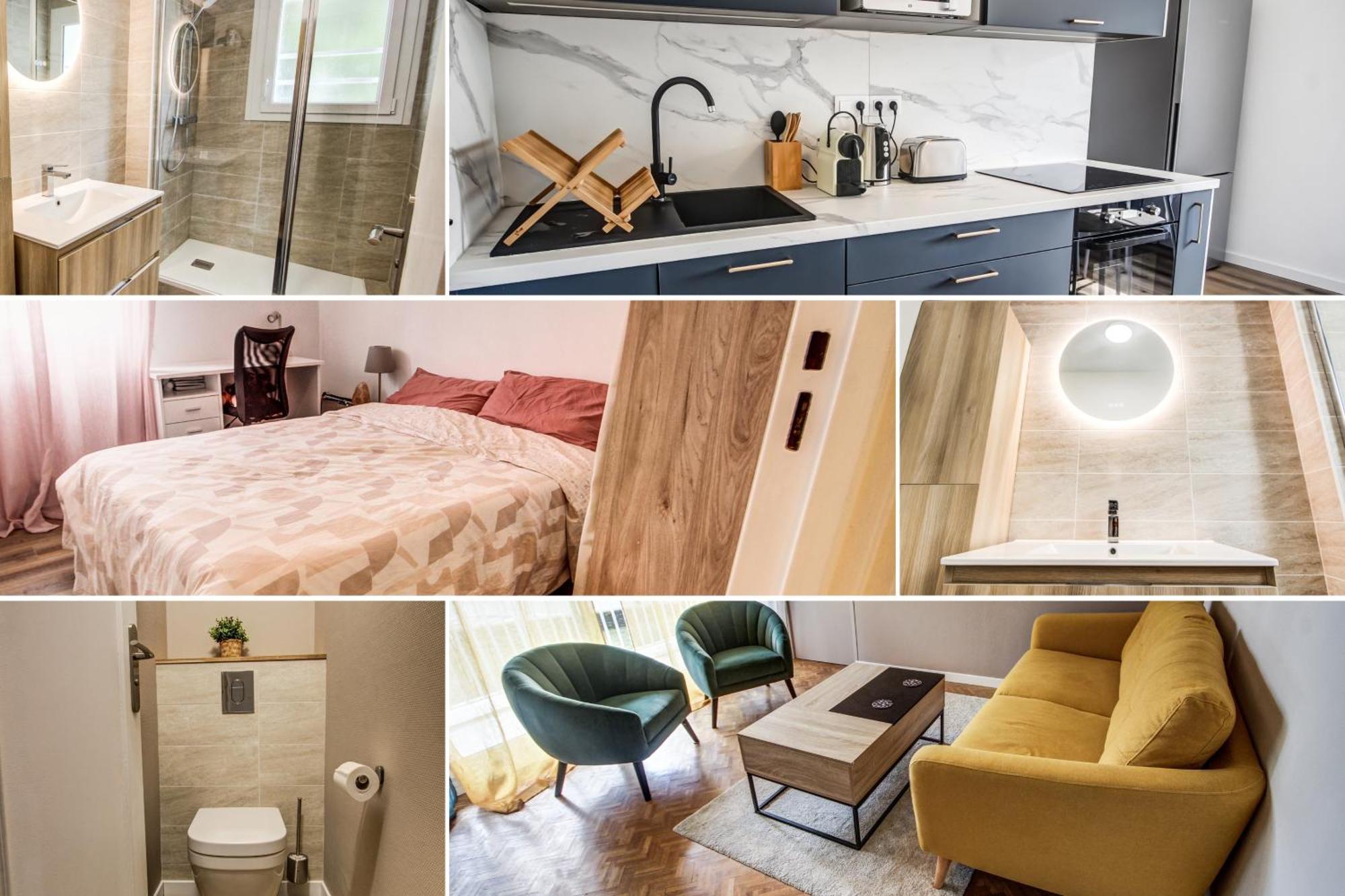 Suite T5 Rennes Gare - Parking Prive Gratuit Ngoại thất bức ảnh